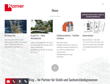 Tablet Screenshot of karner.co.at